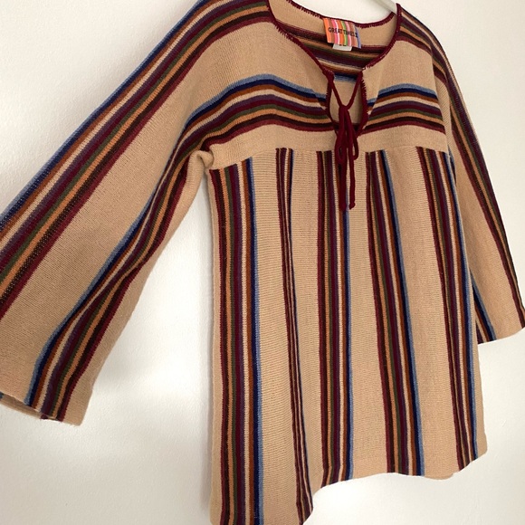 Vintage Tops - 70s stripe knit top